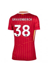 Liverpool Ryan Gravenberch #38 Fotballdrakt Hjemme Klær Dame 2024-25 Korte ermer